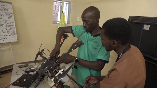 Nigerian innovators revolutionize farming with pesticide-spraying drones