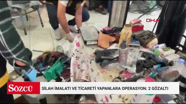 Pendik'te silah imalatı ve ticareti yapanlara operasyon: 2 gözaltı