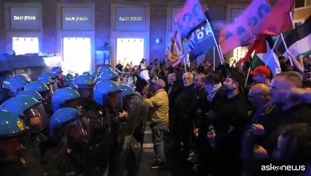 Notte di proteste a Roma per la Global Sumud Flotilla