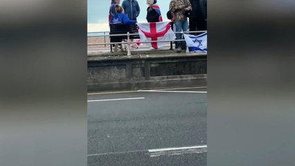 WATCH: Man standing on Southsea Esplanade with his right arm raised doing what is widely recognised as a Nazi salute
