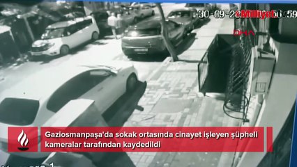 Gaziosmanpaşa'da 'Anneme mesaj attın' cinayeti! Bıçaklı saldırgan kamerada