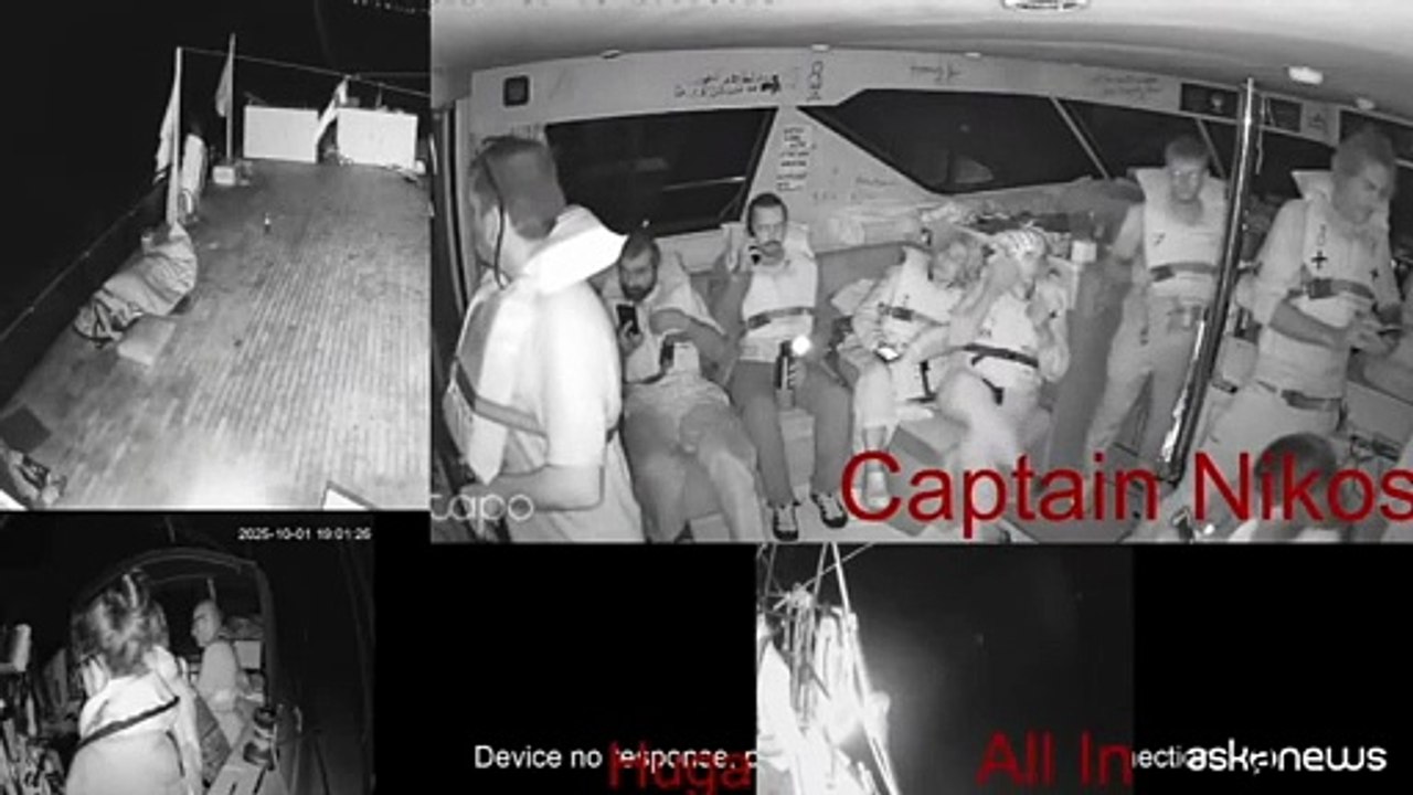 Flotilla: "Navi israeliane in arrivo" e si interrompono le immagini