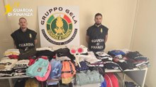 Gela (CL) - Sequestrati oltre 400 capi di abbigliamento contraffatti al mercato settimanale (01.10.25)