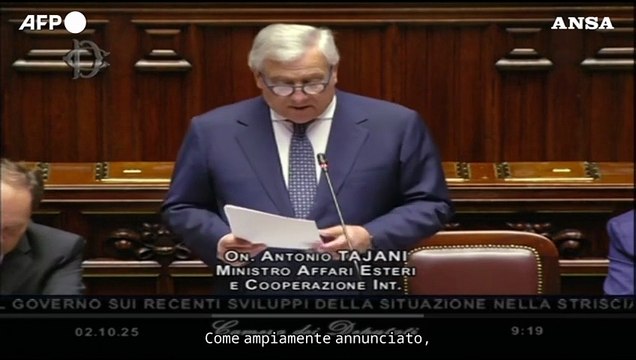 Flotilla, Tajani: Ventidue italiani fermati da Israele, stanno bene