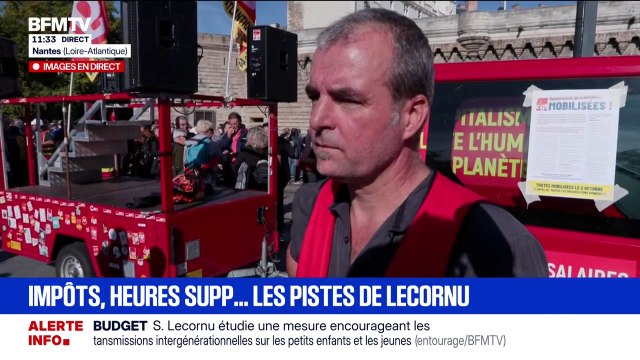 Grève du 2 octobre: C'est le moment de monter le rapport de force pour peser sur nos revendications , affirme Ronan Lherbier (CGT 44)