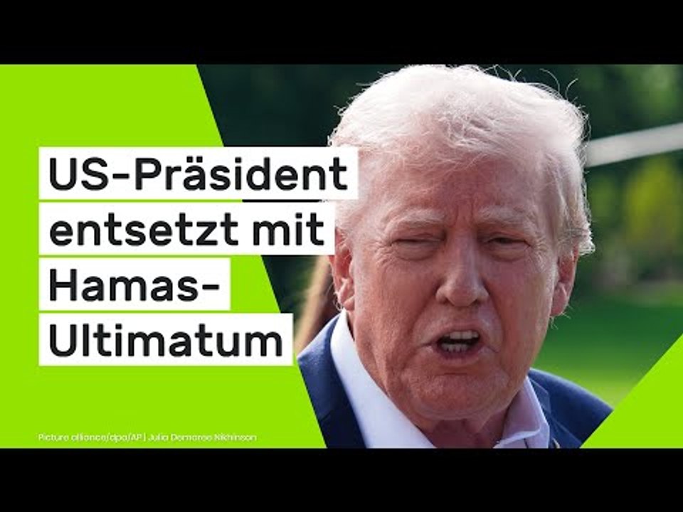 Donald Trump: Werden sonst 'in der Hölle bezahlen' - US-Präsident entsetzt mit Hamas-Ultimatum