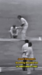 Javed Miandad’s Stunning Boundaries in 1980 Lahore Test!