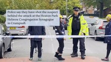 Manchester synagogue stabbing: Two dead in car and knife attack as suspect 'feared to have bomb'