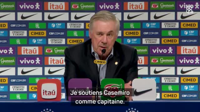 Brésil - Ancelotti soutient Casemiro comme capitaine au prochain rassemblement