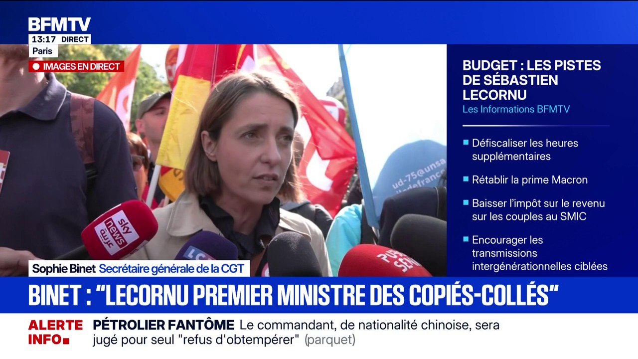Colère sociale: "Il faut répondre aux exigences sociales", lance Sophie Binet (CGT)