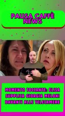 Momento toccante Elisa supplica Giorgia Meloni davanti alle telecamere