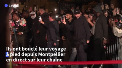 Les streamers Byilhan et Nico bouclent leur périple à pied depuis Montpellier