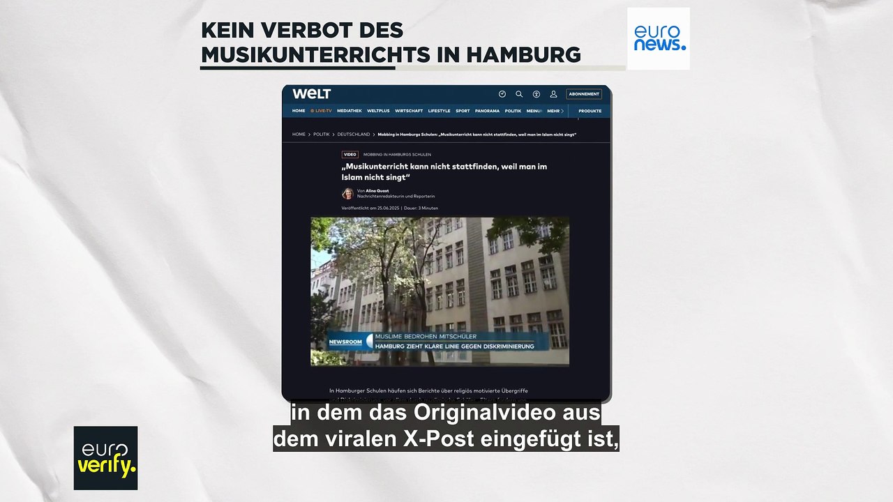 Hat Hamburg Musikunterricht verboten, weil er 'haram' ist?