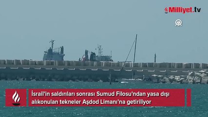 Bazı gemiler ve aktivistler Aşdod Limanı'na getirildi