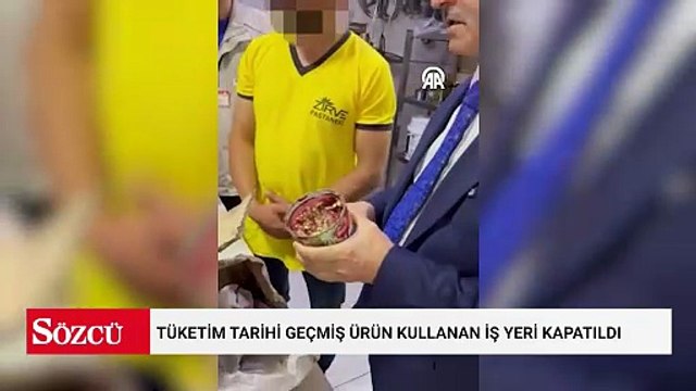 Gaziantep'te tüketim tarihi geçmiş ürün kullanan iş yeri kapatıldı