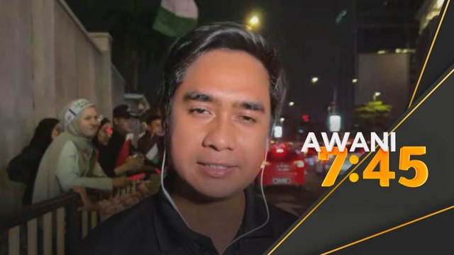 Demonstrasi bantahan di kedutaan Amerika Syarikat