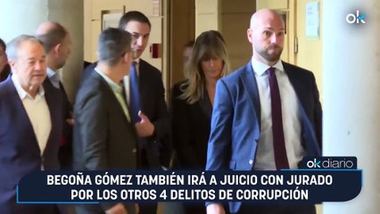 Begoña Gómez también irá a juicio con jurado por los otros 4 delitos de corrupción