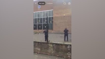 VIDEO of police neutralizing terrorist who attacked worshipers at Manchester Synagogue on Yom Kippur