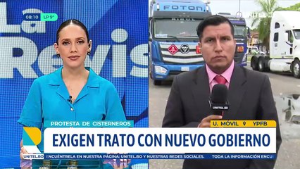 Cisterneros mantienen bloqueo y dicen que el Gobierno “quieren firmar un contrato forzado”