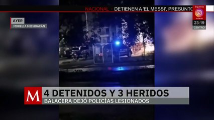 Enfrentamiento en Morelia deja policías heridos y detenciones tras decomiso de armas