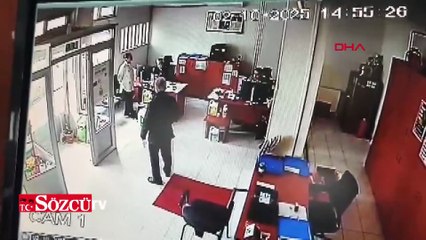 Tekirdağ'daki deprem anı güvenlik kamerasında