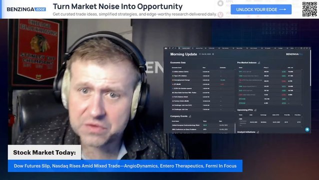 Stock Market Today: Dow Futures Slip, Nasdaq Rises Amid Mixed Trade—AngioDynamics, Entero Therapeutics, Fermi In Focus