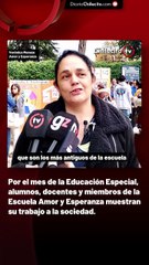 Por el mes de la Educación Especial, alumnos, docentes y miembros de la Escuela Amor y Esperanza muestran su trabajo a la sociedad.