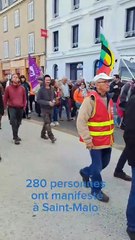 Grève du 2 octobre à Saint-Malo : 280 personnes ont manifesté