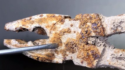 Impossible Restoration! Rusty And Fully Jammed Pliers Restoration