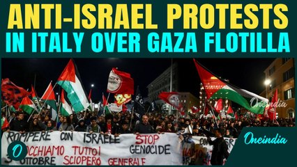 Italy ERUPTS in anger against Netanyahu| Mass protests & strikes as Israel attacks Gaza Aid Flotilla