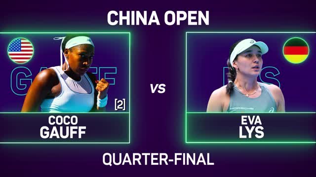 Gauff beats Lys to reach Beijing semis