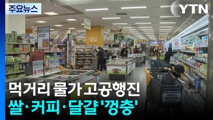 추석 먹거리 물가 고공행진...쌀·커피 16%·달걀 9% '껑충' / YTN