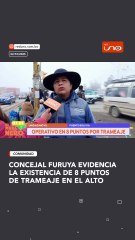 CONCEJAL FURUYA EVIDENCIA LA EXISTENCIA DE 8 PUNTOS DE TRAMEAJE EN EL ALTO