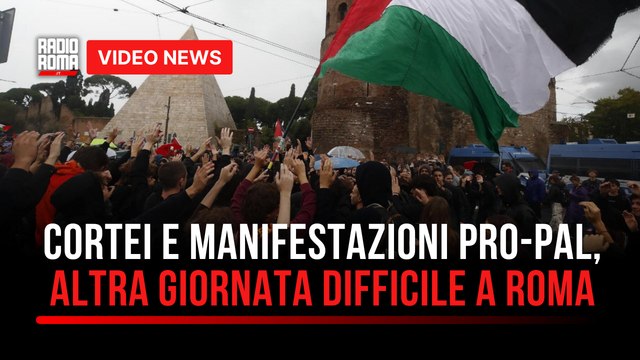 Cortei e manifestazioni pro-Pal, altra giornata difficile a Roma