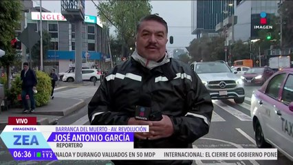 Reporte vial: Así luce esta mañana Barranca del Muerto y Av. Revolución