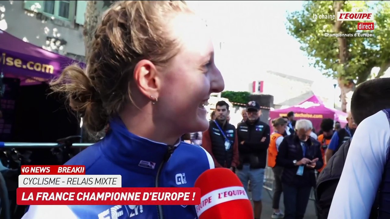 La grosse joie des Bleus, titrés sur le relais mixte - Cyclisme - Championnat d'Europe
