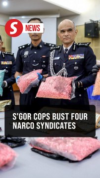 Cops bust four narco syndicates, seize RM8.4mil worth of drugs