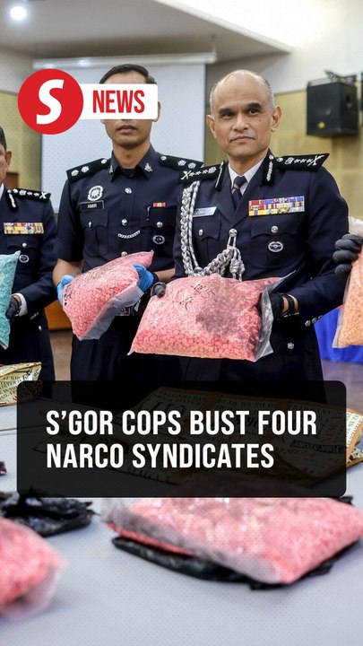 Cops bust four narco syndicates, seize RM8.4mil worth of drugs