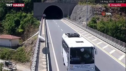 Tünel çıkışında geri manevra kazaya yol açtı