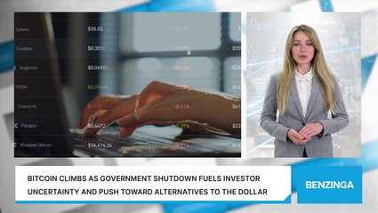 Bitcoin Climbs As Government Shutdown Fuels Investor Uncertainty And Push Toward Alternatives To The Dollar