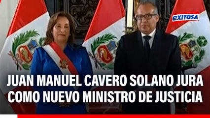 Juan Manuel Cavero Solano jura como nuevo ministro de Justicia en reemplazo de Juan José Santiváñez