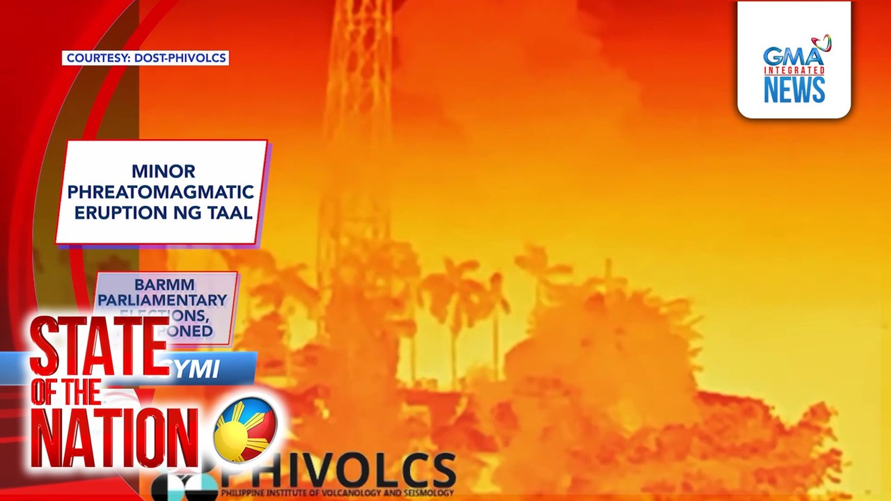 In Case You Missed It - Minor phreatomagmatic eruption ng Taal; Barayuga Murder Case | SONA