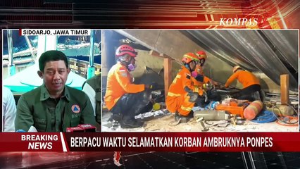 BREAKING NEWS -  Penggunaan Alat Berat Diturunkan untuk Evakuasi Korban Ambruknya Ponpes