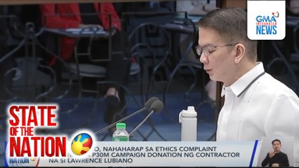Sen. Escudero, nahaharap sa ethics complaint kaugnay sa P30M campaign donation ng contractor na si Lawrence Lubiano | SONA