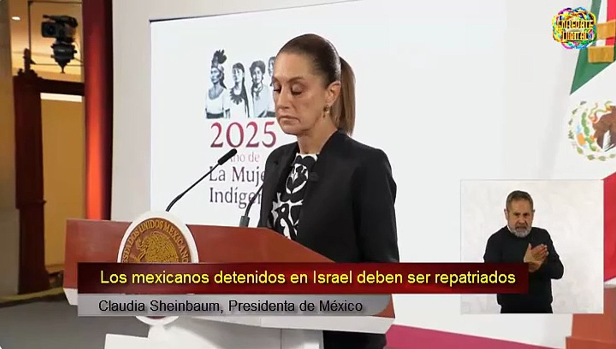 Sheinbaum pide repatriar a mexicanos de flotilla por Gaza