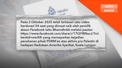 Dua individu ditahan halang tugas polis