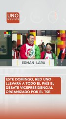 Este domingo, Red Uno llevará a todo el país el debate vicepresidencial organizado por el TSE
