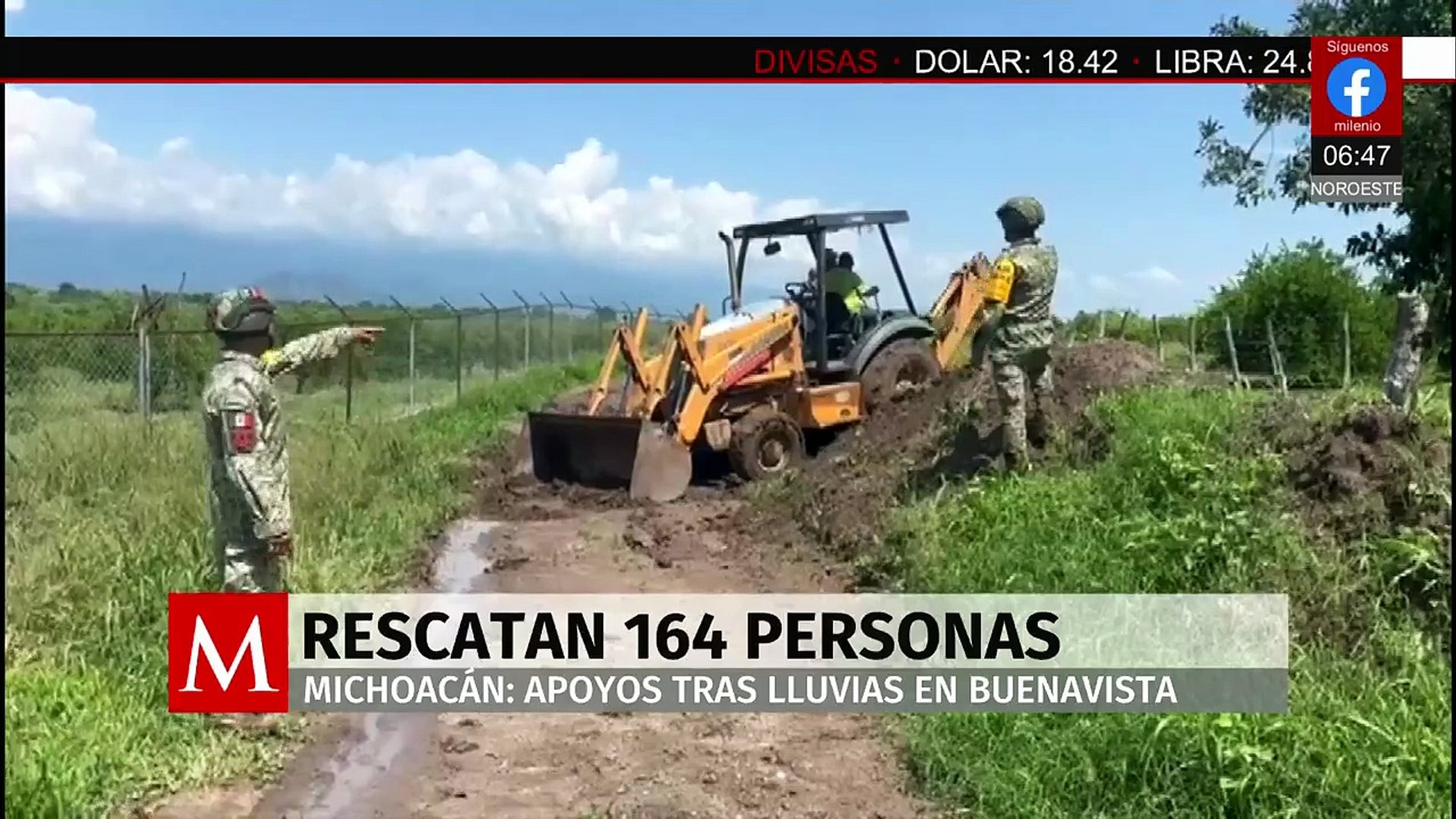 Defensa rescata a 164 personas tras inundaciones en Michoacán, image size:1920x1080