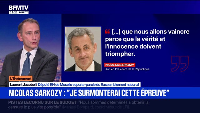 Condamnation de Nicolas Sarkozy: On ne peut pas s'empêcher de penser qu'aujourd'hui, ne pas être de gauche pour certains juges, est une situation aggravante , dénonce Laurent Jacobelli, député RN de Moselle