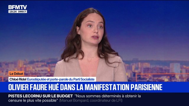 Les socialistes hués dans la manifestation parisienne: C'est profondément anecdotique , estime Chloé Ridel, porte-parole du Parti socialiste